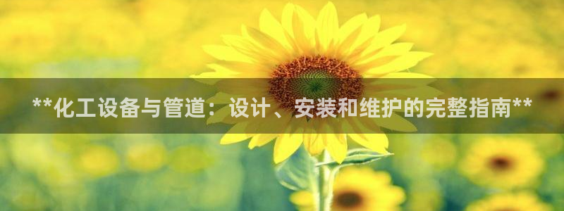 新宝gg测速：**化工设备与管道：设计、安装和维护